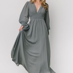 Baltic Born Olivia Maxi Dress | Dusty Blue Size XLXL